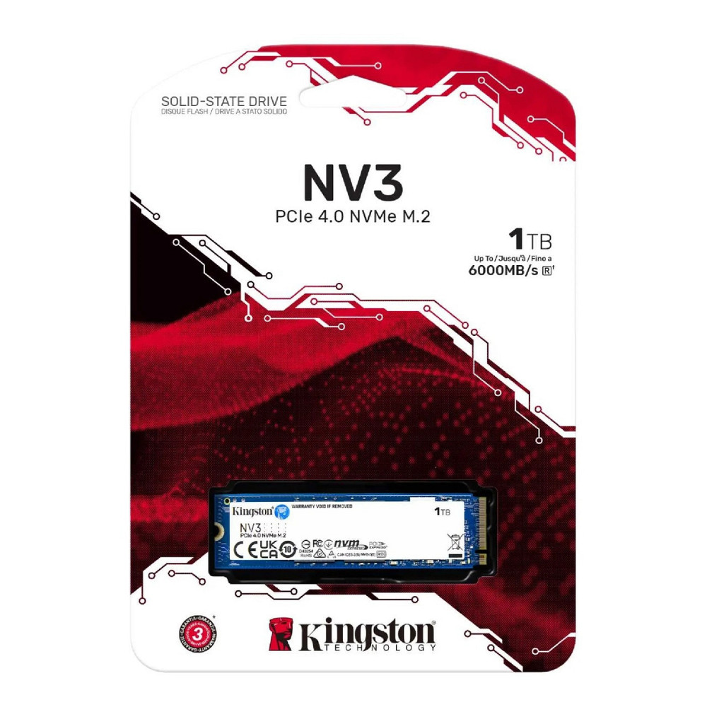 Накопичувач SSD 1 TB M.2 NVMe Kingston NV3 M.2 2280 PCIe Gen4.0 x4 (SNV3S/1000G) M.2 2280 Харків - фото 5
