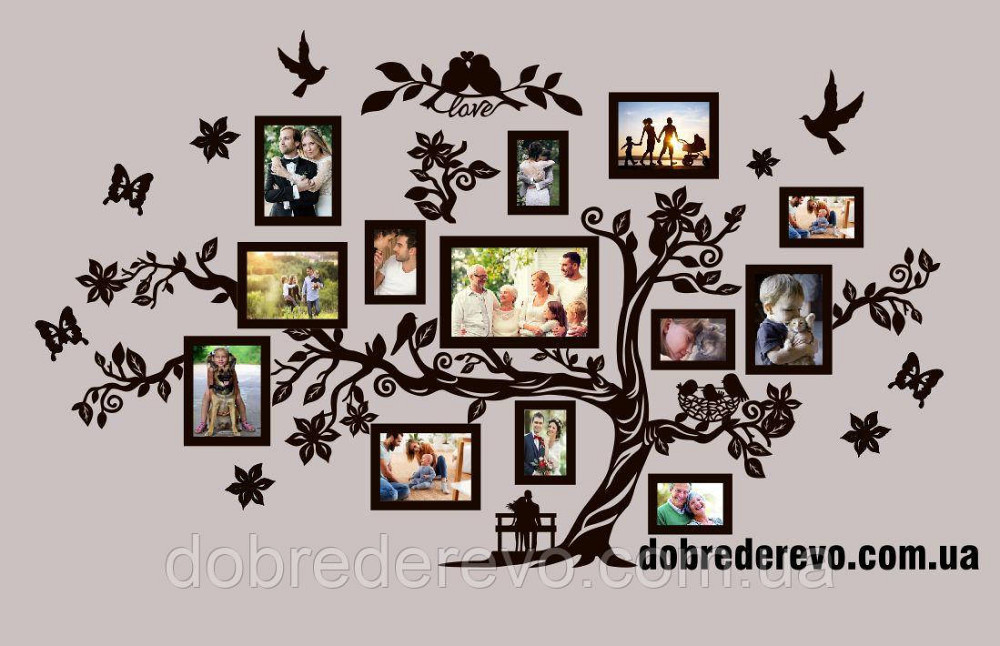 Семейное дерево Love  на 13 фото рамок, Родовое дерево Love Вижница - изображение 5