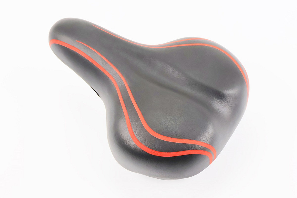 Сидіння ХВЗ 260x180мм, чорно-червоне VD837A-08 Киев - изображение 1