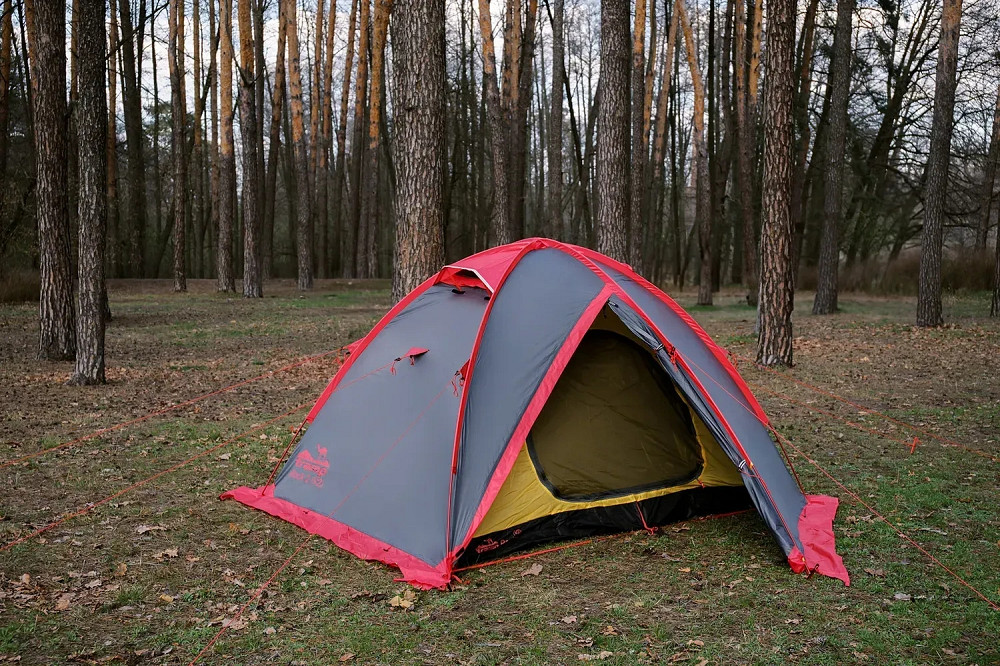 Палатка четирехместная Tramp ROCK 4 (V2) серая Киев - изображение 7