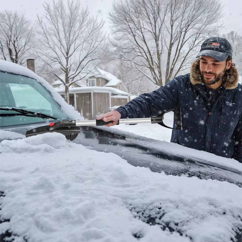Набор автомобильный 3в1 для очистки машины от снега.Лопата,скребок и щетка для очистки автомобиля от снега и Каменец-Подольский - изображение 5