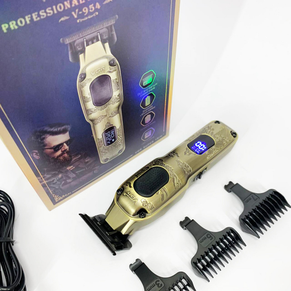 Машинка-тример для стрижки бездротова VGR V-954, Машинка для стрижки волосся з мотором UI-90 Львів - фото 16