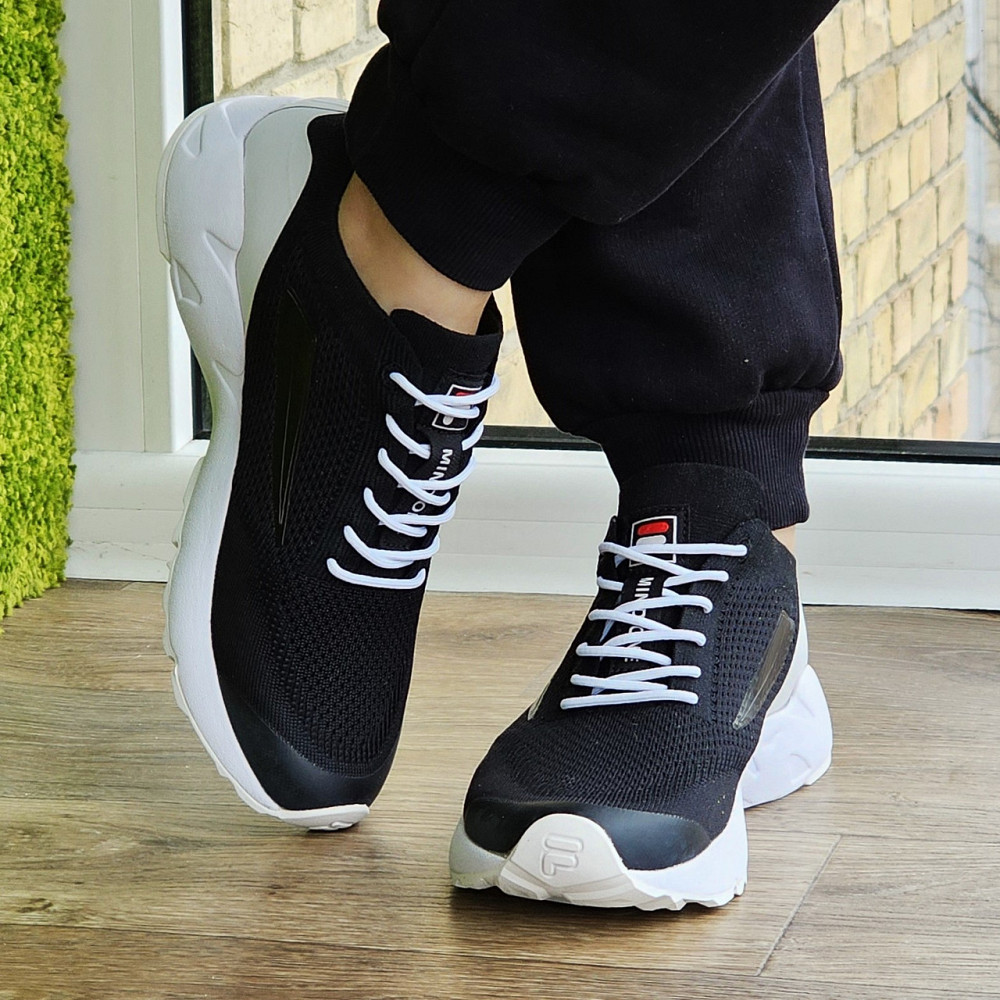 Кросівки FILA Чорні Чоловічі Філа Тканинні Літні для бігу (розміри: 41,42,43,44,45) Дніпро - фото 7