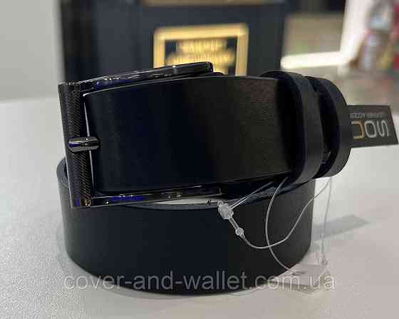 Дитячий/підлітковий ремінь із натуральної шкіри в чорному кольорі PS Leather Київ