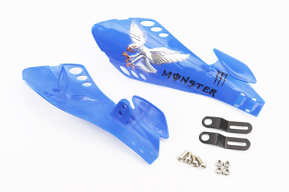 Захист для рук лів., прав. к-кт 2шт "MONSTER ENERGY" СИНІЙ тип2 Киев - изображение 1