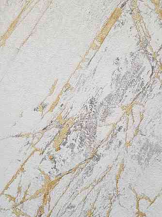 Обои виниловые на флизелине AS creation The Bos 0.53х10 под мрамор золотистые серые белые Киев