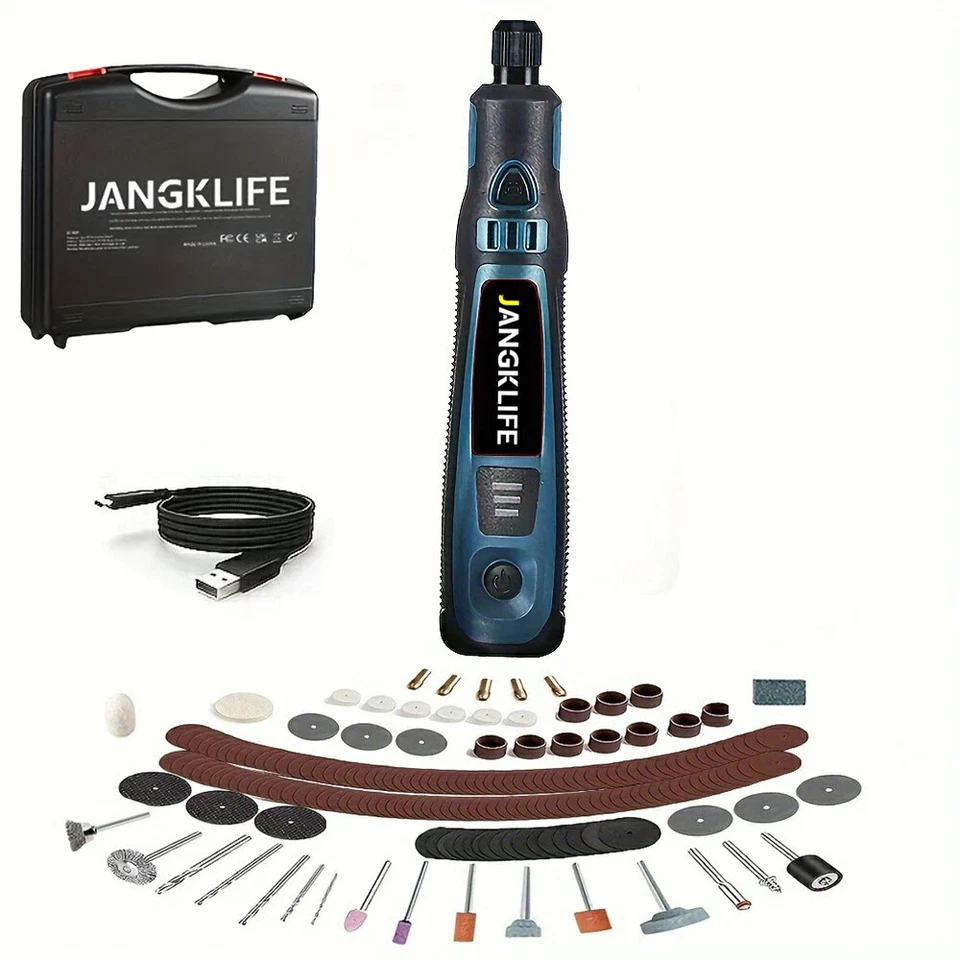 Гравировальная ручка аккумуляторная JangKlife TY-CM01 с набором насадок Киев - изображение 2
