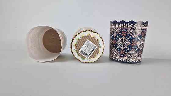 Паперові форми для випікання великодніх паски (85*70) Вишиванка (150 г) (50 шт.) Харків