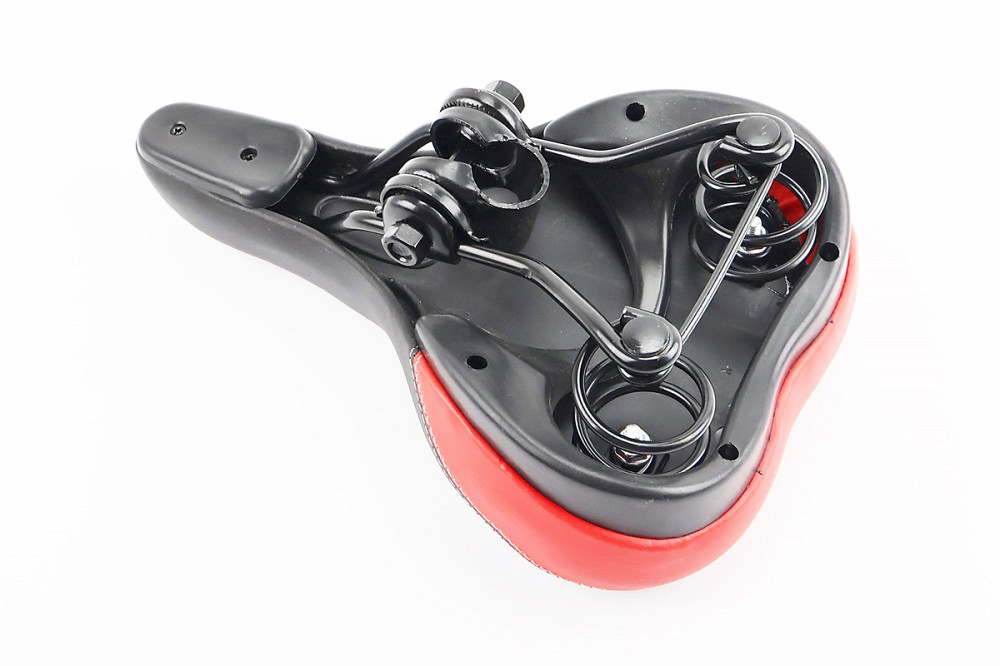 Сидіння MTB 255x170мм, чорно-червоне AFT-47 Київ - фото 2