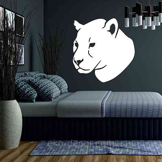 Декоративне настінне Панно «Пантера», Декор на стіну 50*48 см, Білий Київ