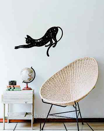 Декоративне настінне 3D Панно «Кіт» Декор на стіну з об'ємом Київ