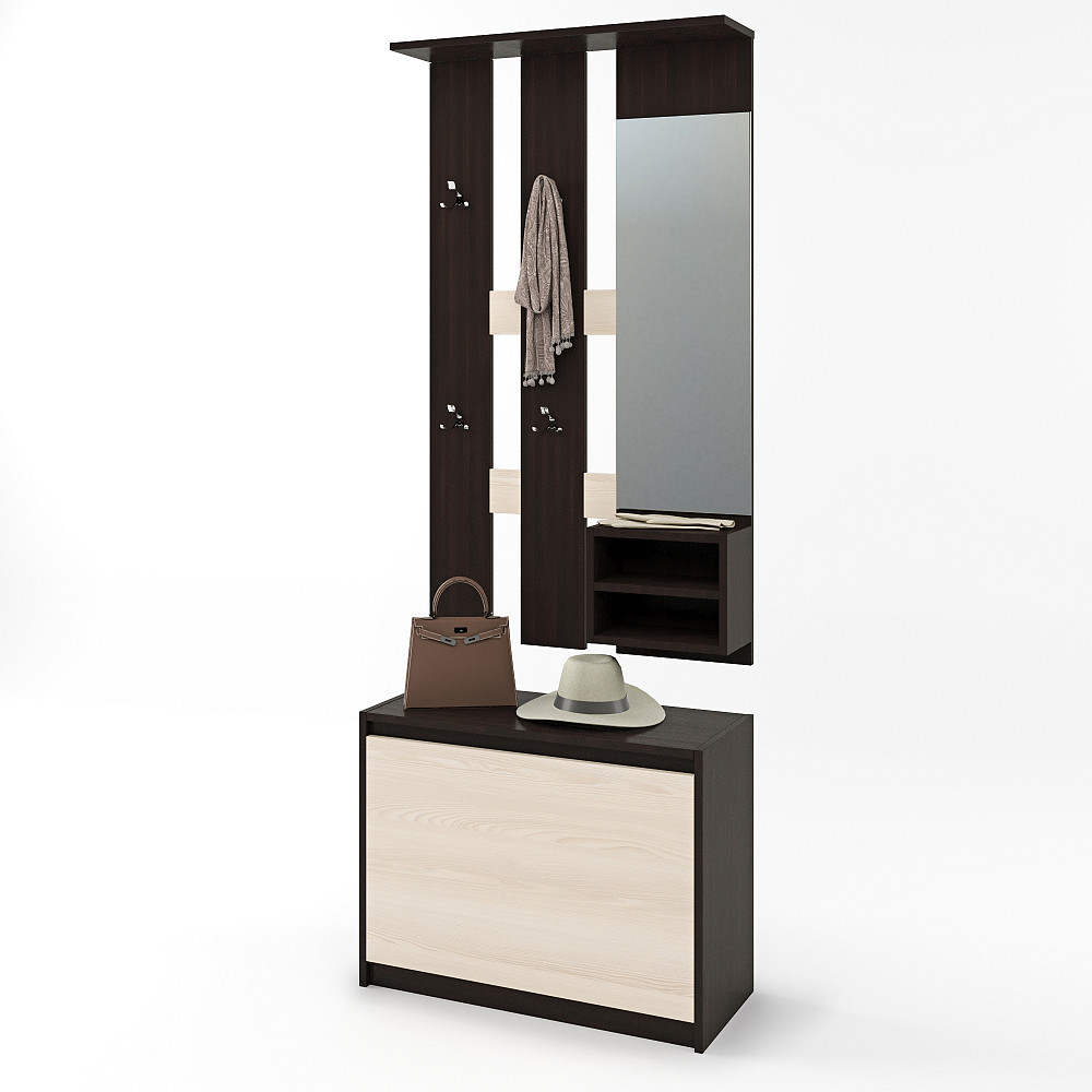 Прихожая для дома Эверест Микс венге + дуб молочный (DTM-2183) Львов - изображение 2