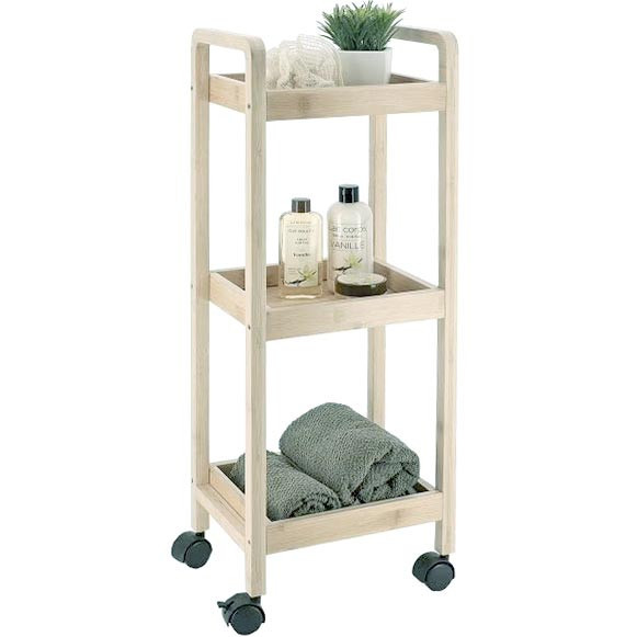 Этажерка для ванной на колёсиках 