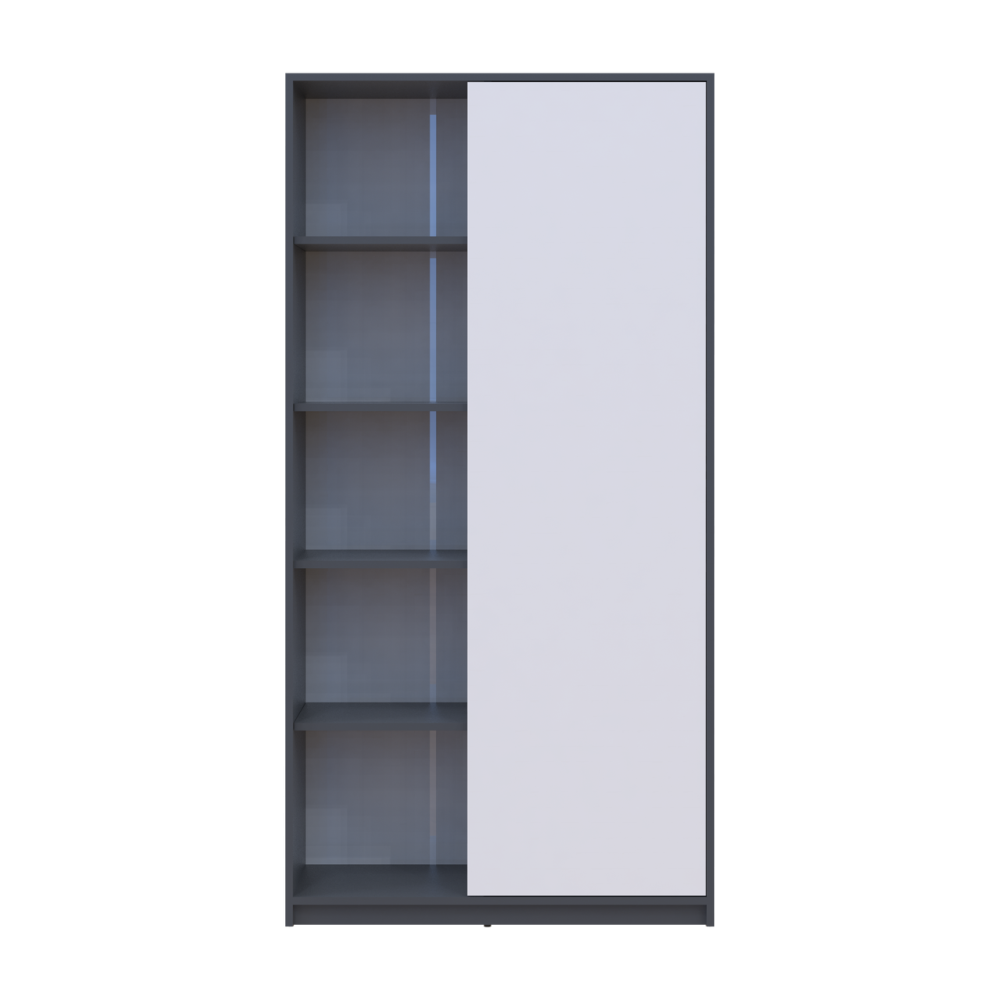 Розстібна шафа Doros Студент Графіт/Білий 90х38х180 DRS-011623 (44900273) Львів - фото 1