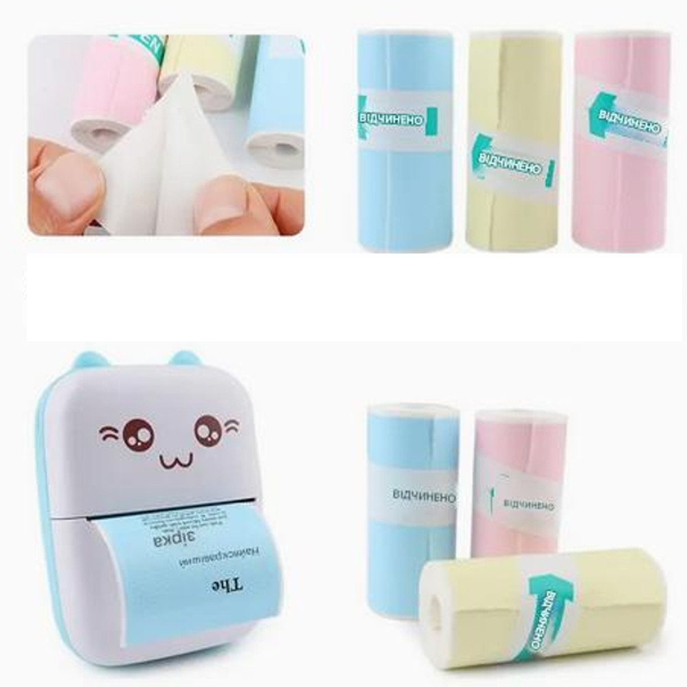 Самоклеючий термопапір для міні-принтера (57x25мм) 3 кольори SBR Київ - фото 10