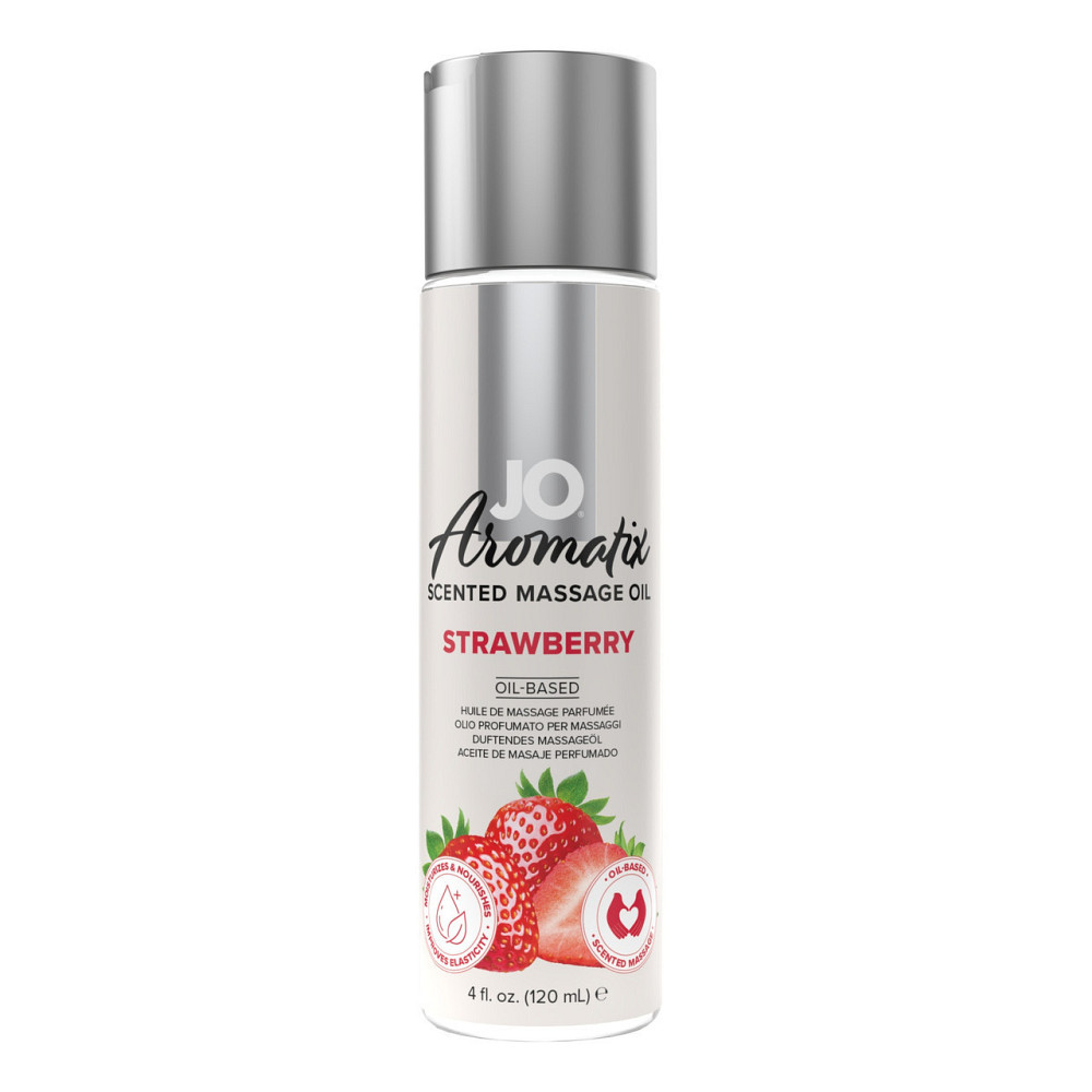 Массажное масло Aromatix Scented Massage Oil Strawberry 120 ml Sex Aura Киев - изображение 1