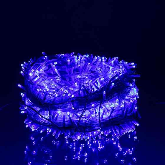 Гірлянда Різдвяна фея вулична 100 м 1000 LED білий провід Синій CF1000L100MWBL Київ