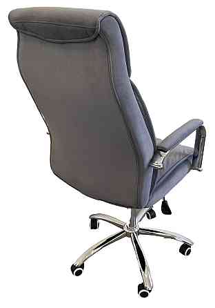 Офисное кресло руководителя Tehforward Dionis Velur хром Anyfix Серый Киев