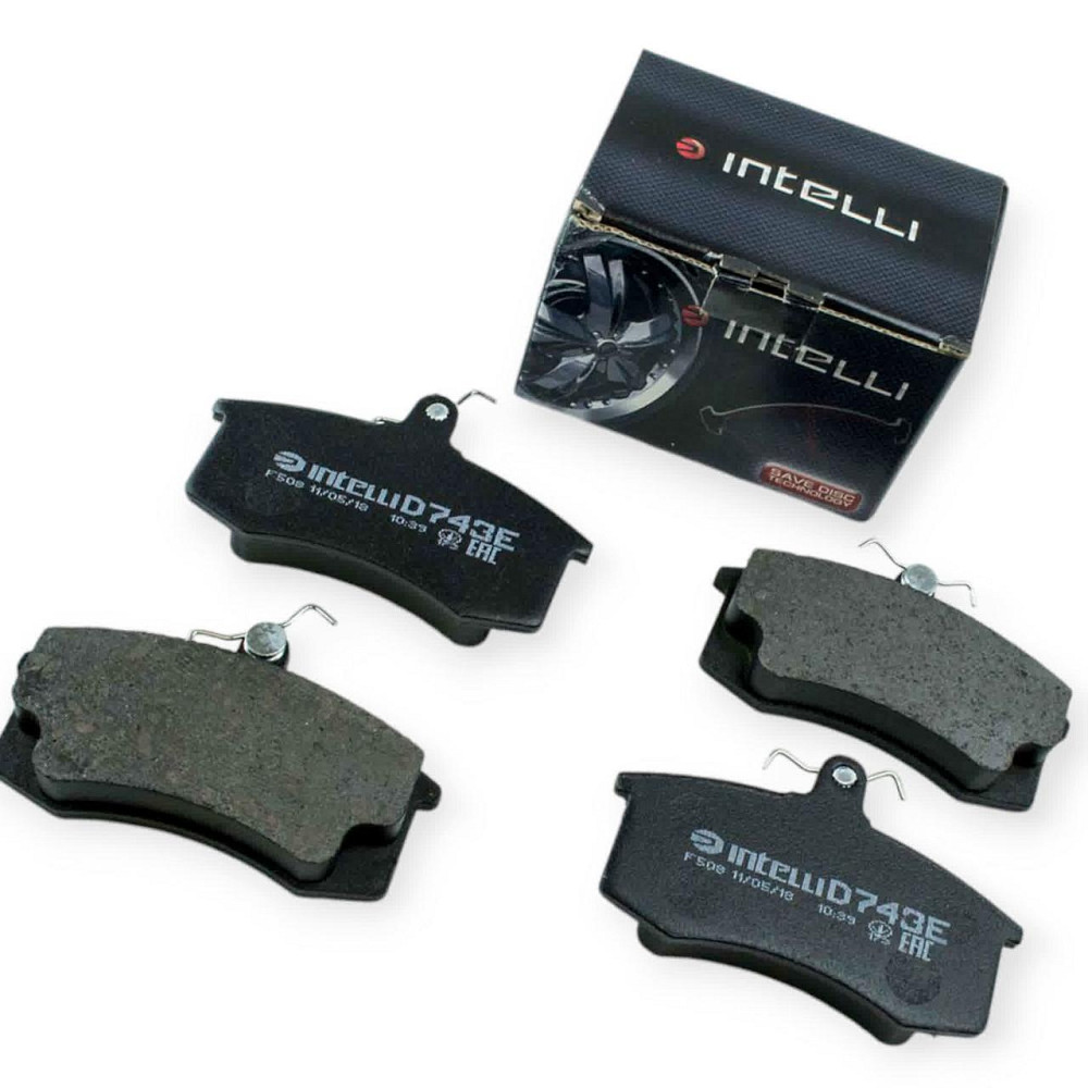 Колодки 2108, 2109, 21099, 2113-2115 передние (Dafmi Intelli - мягкая) (к-кт 4 шт) тормозные Мукачево - изображение 1