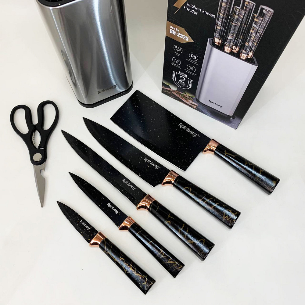 Набір ножів для гурманів і кулінарів, Кухонні ножі для нарізання Професійні ножі домашньої кухні MU-60 Івано-Франківськ - фото 8