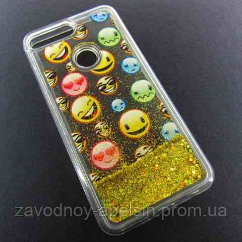 Huawei Y7 2018 LDN-L21 чехол блестки Аквариум Одесса