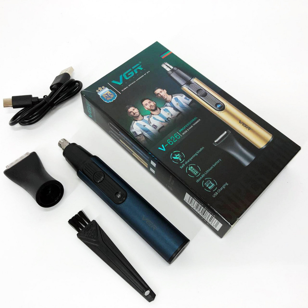 Машинка для видалення волосся з носа вух VGR 2 в 1 V-626, Тример для бороди і вух DN-25 Івано-Франківськ - фото 6