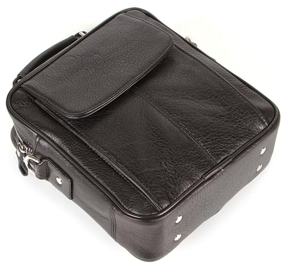 Сумка SHVIGEL 00875 з високоякісної шкіри Чорна Київ - фото 2