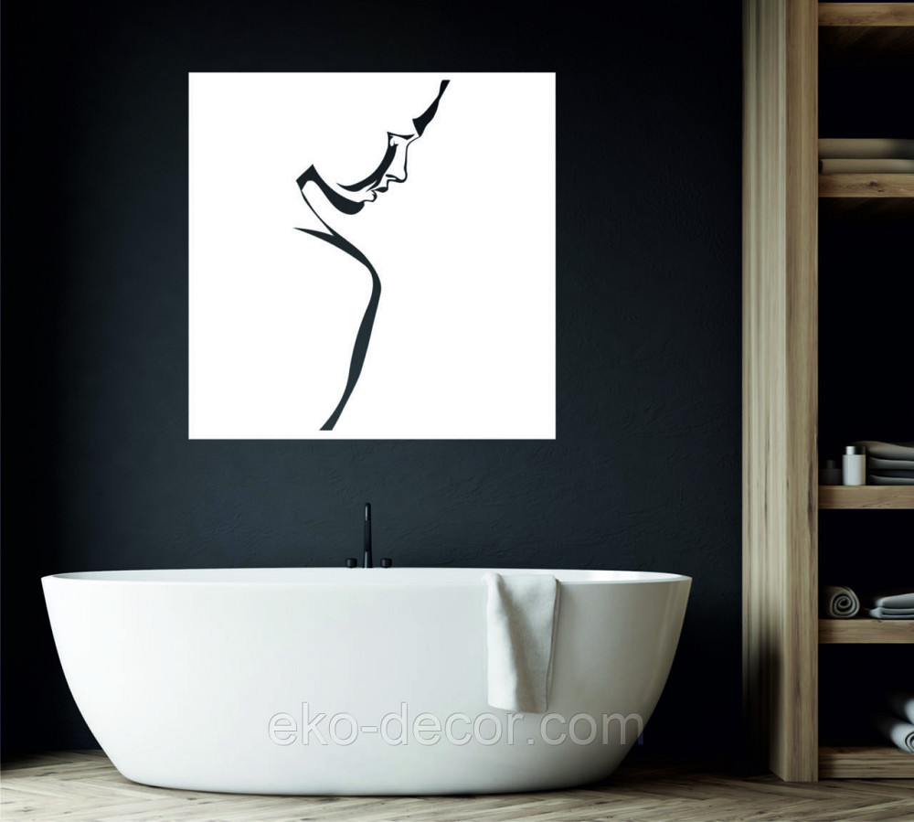 Декоративне настінне Панно «Сілует жінки», Декор на стіну 90*90 см, Білий Київ - фото 5