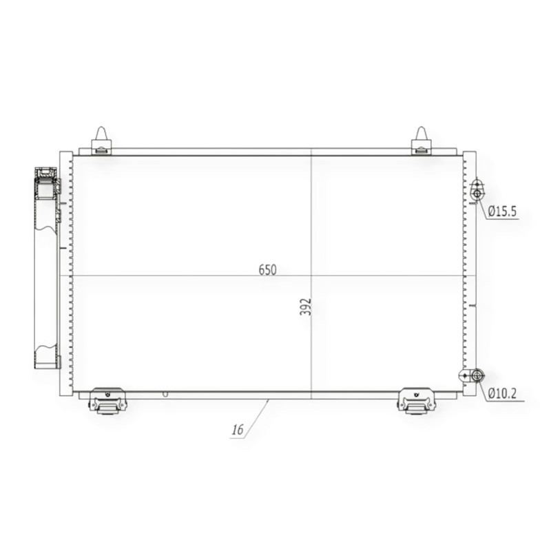 Радіатор Toyota Corolla 1.3-2.0 (02-07) кондиціонера Мукачево - фото 1