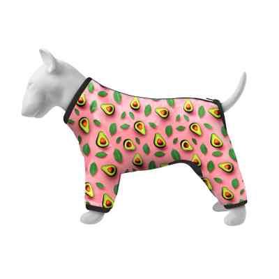 Ветровка для животных WAUDOG Clothes Авокадо на розовом S 35 (390-4051) Винница