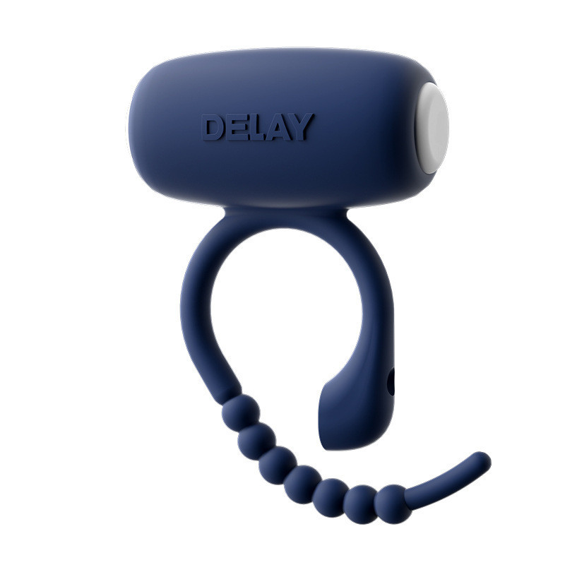 Виброкольцо для пениса регулируемое эластичное силиконовое для отсрочки эякуляции Синий Винница - изображение 1