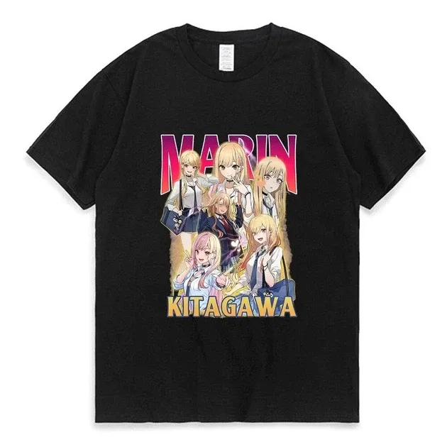 Футболка з аніме принтом Фарфорова лялечка закохалася Розмір оверсайз (S/M/L) Чорний AnimeT1073 Дніпро - фото 1