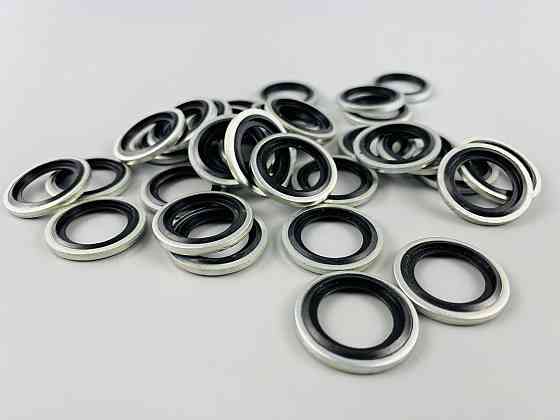 Шайба з гумовим кільцем NBR всередині 16 мм, для гідравліки, олії, води, повітря. Мукачево