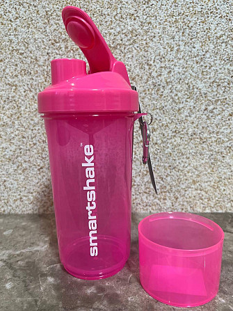 Шейкер спортивний SmartShake Slim 500ml Neon Pink Кам'янське - фото 10