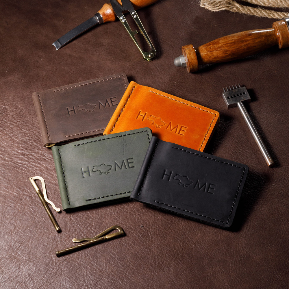 Затиск для грошей купюр чоловічий з відділеннями для карт, місткий гаманець на кнопціMasterSem Київ - фото 1