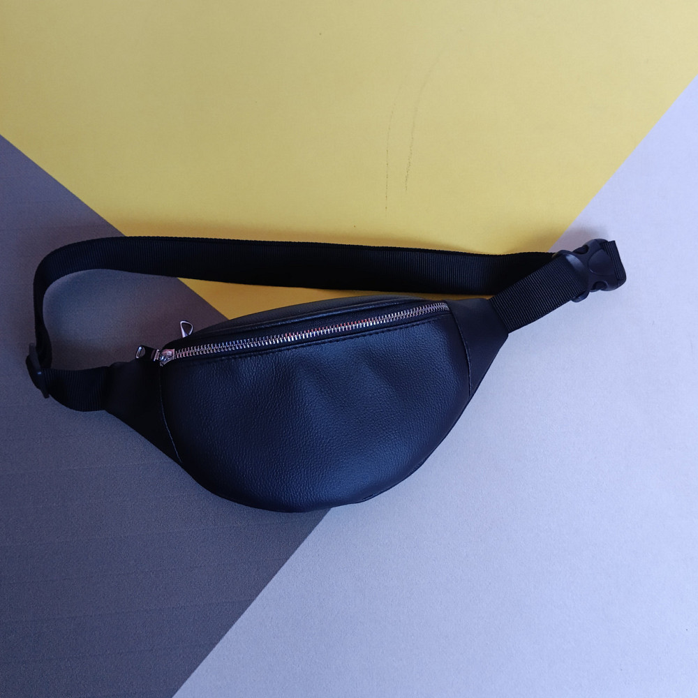 Сумка жіноча бананка чорна поясна сумка Київ - фото 1