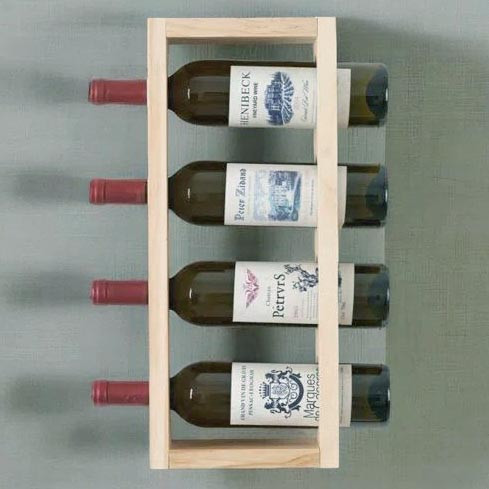 Настенная винная полка 