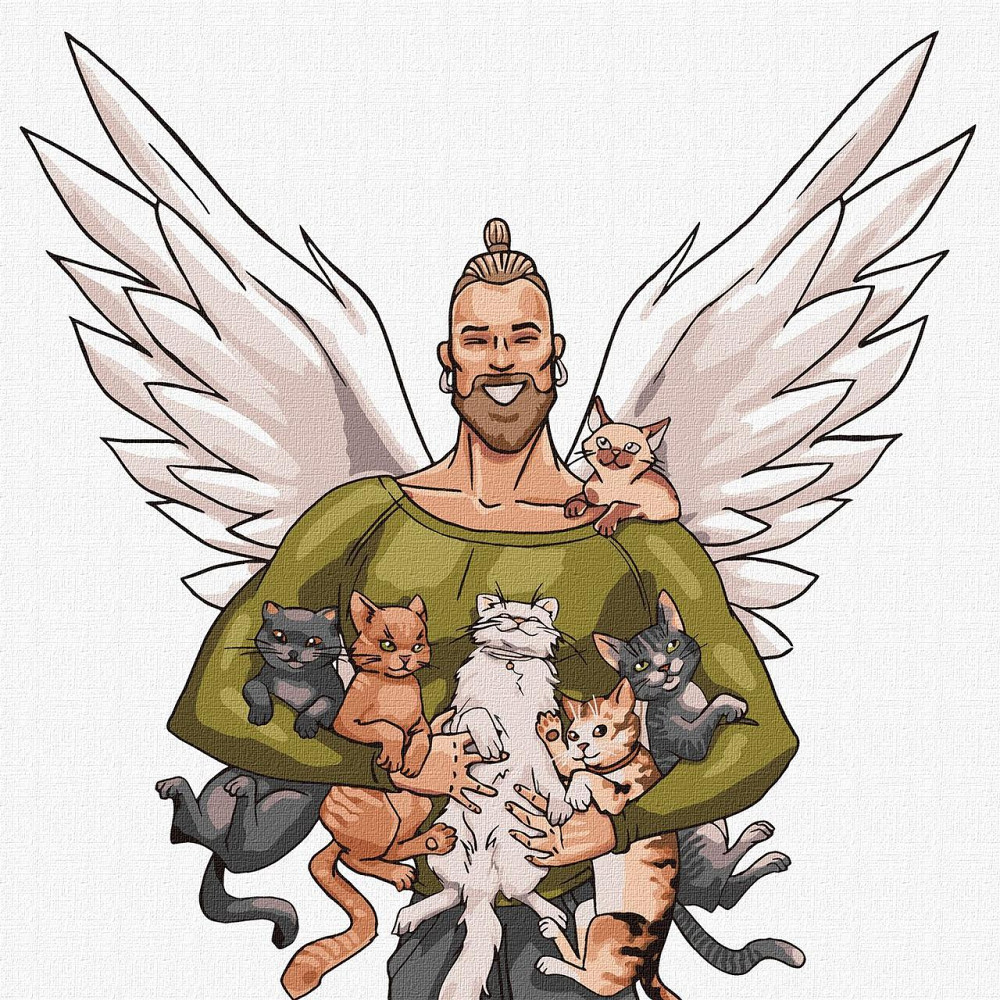 Набір для розпису по номерах. "Рятівник тваринок" 30х30см, шт Київ - фото 1