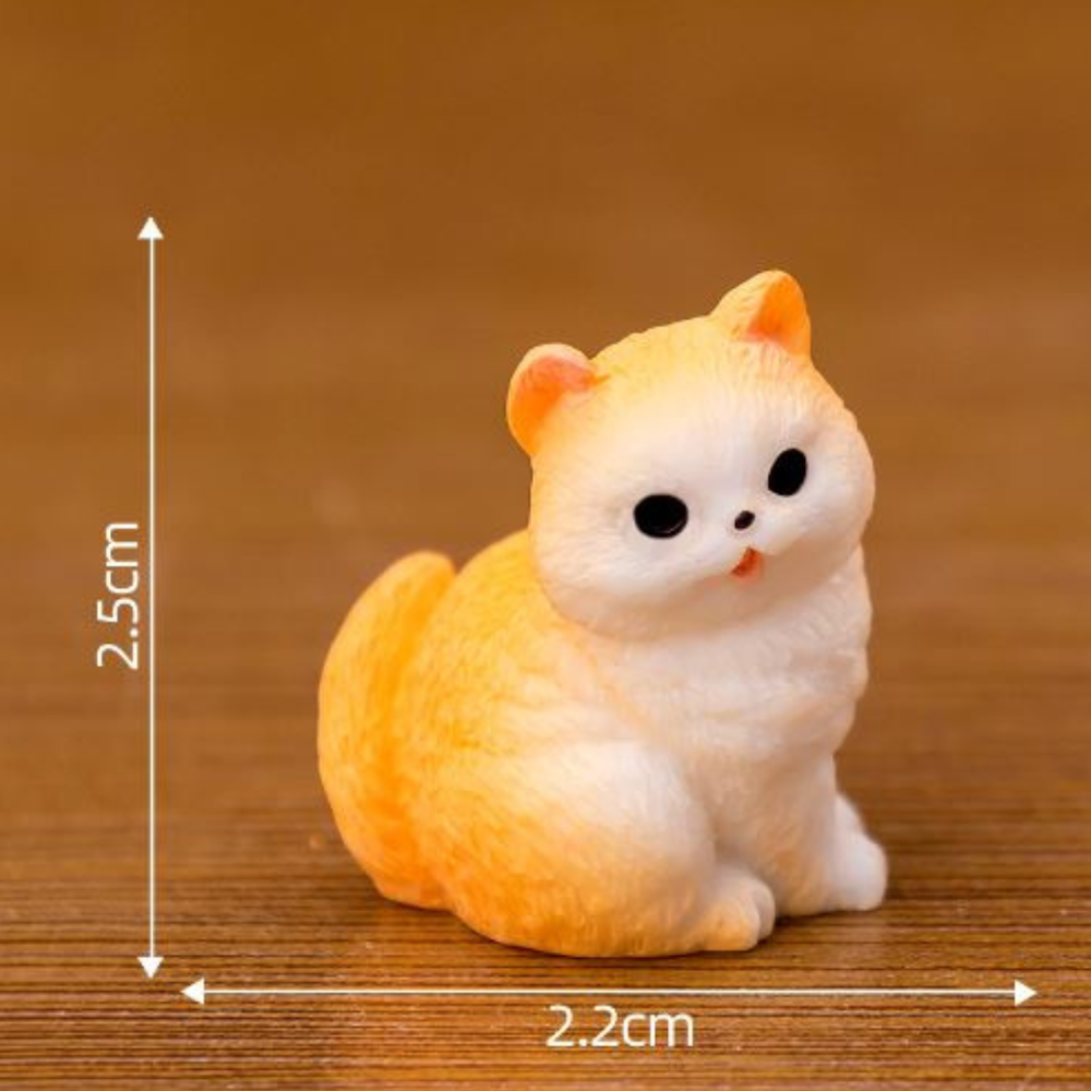 Фігурки котиків для мініатюри, моделювання, інтер'єрних композицій, флораріуму. Різні породи Золота британська шиншила Одеса - фото 1