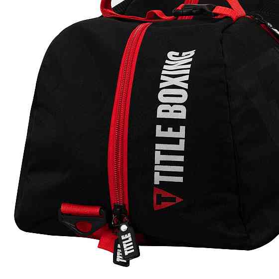 Спортивна сумка TITLE Boxing Champion Sport Bag/Backpack Black/Red Каменское
