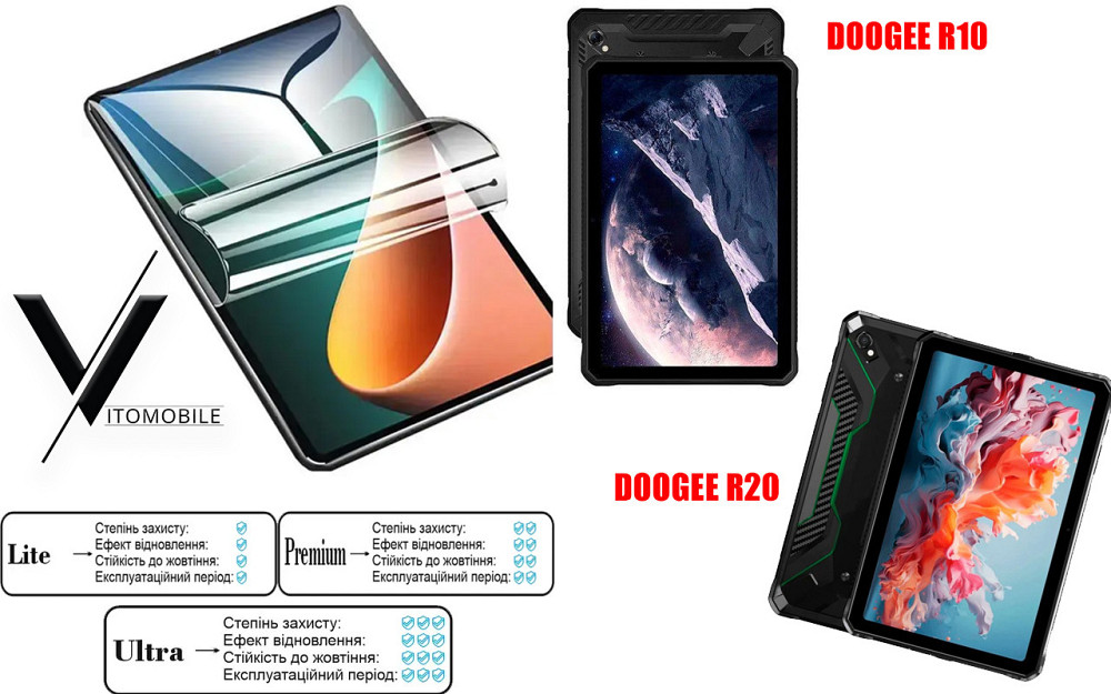 Полиуретановая пленка HyperClear Guard для Doogee R10 Premium Киев - изображение 1