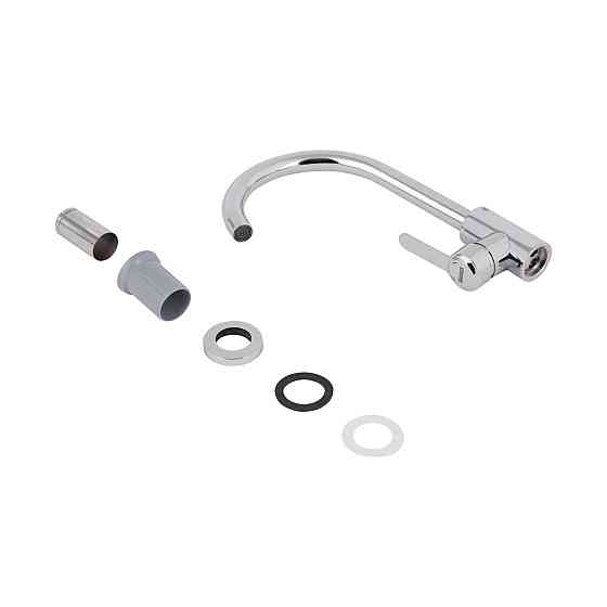 Смеситель для кухни U-образный Brinex Pure 015F U-образный Chrome BRIPUR015FCRM Киев