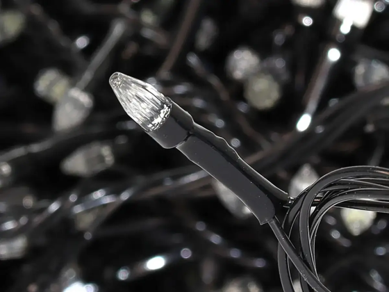 Гирлянда черный провод прозрачная конусная лампа 200LED (микс) LED200M-2 9 м с 8 режимами для дома Одесса