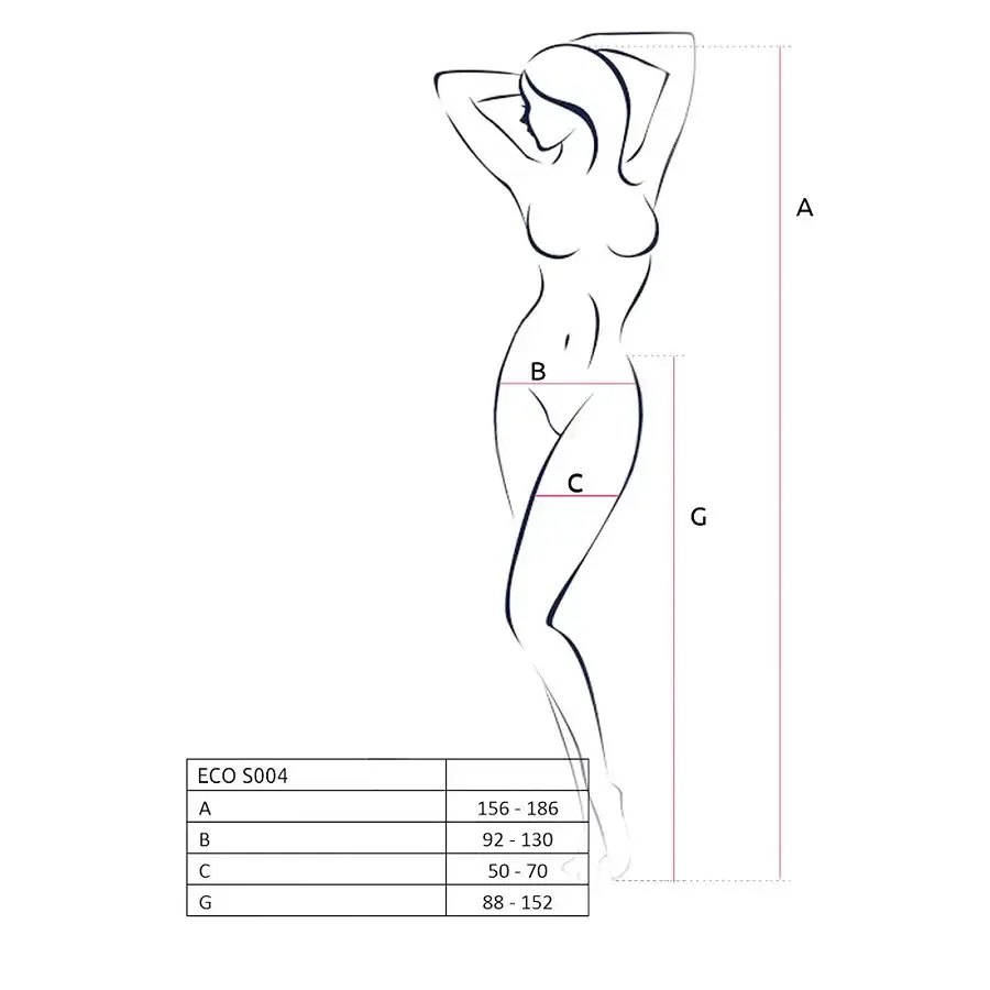 Еротичні колготки-бодістокінг Passion ECO S004 red, закриті трусики, декор, підв’язки Львов - изображение 7