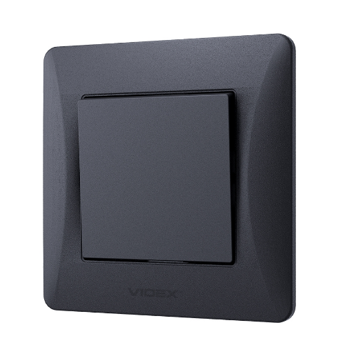 BINERA чорний графіт Вимикач внутрішній 1кл Videx Житомир