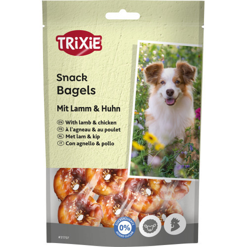 Ласощі Trixie Premio Lamb Chicken Bagles для собак кільця з ягням та куркою 100 г Київ - фото 1