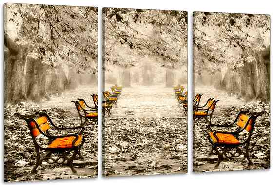 Модульна картина у вітальню/ спальню  Парк   ART-297_3A 100х150 см Київ