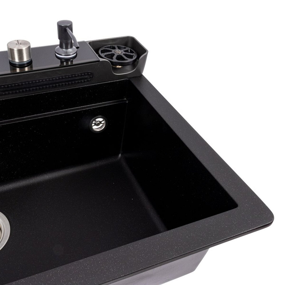 VALESO 7546 EVANORA матова Мийка гранітна VALESO (чорний металік) Коломыя - изображение 6