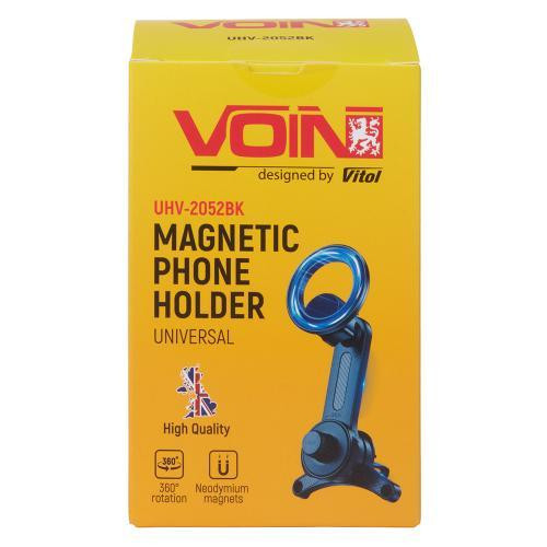 Магнітний тримач для мобільного телефону VOIN UHV-2052BK на дефлектор Харків - фото 2