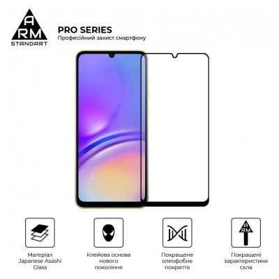 Стекло защитное Armorstandart Pro Samsung A05 (A055) / A05s (A057) Black (ARM71789) Винница - изображение 2